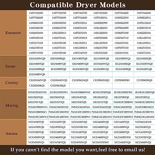 image for SUMNEW 4392065 Dryer Repair Kit with 341241 Dryer Belt, 349241t, 69136