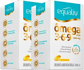 Kit 2 Ômega 3 Mix 3-6-9 1000mg Equaliv 60 cápsulas
