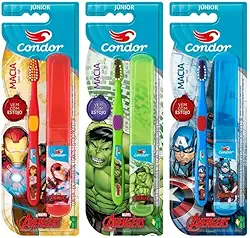 Condor Escova Dental infantil Acima 4 Anos Jr Estojo Avengers