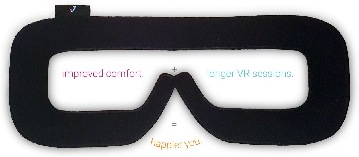 VR Face Pad Replacement Foam Cushion - Compatible with Samsung Gear VR - Machine Washable - Virtual Reality Headset Replacement Padding - Microfleece