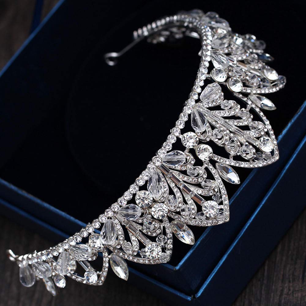 Tiara Ruinuo 316L'Alliage Coiffe De Plumes De La Couronne Européenne Forme Argent Femme Simple Fashion Mariage Accessoires Cheveux Serre-Tête Vintage Cadeau Parti