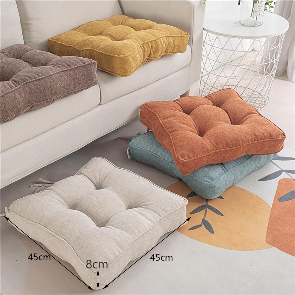 Comodo cuscino per sedia da esterno, 45 x 45 cm, traspirante, per giardino, ufficio, casa e sedia a rotelle, cuscino ideale per anziani e recupero post-operatorio, rosso, 1 pezzo