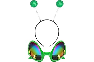 Alien Eyes Headband: Sparkly Antenna Headband With Sunglasses