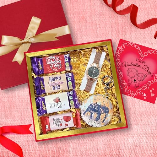 Chocoloony Valentine’s Day Gift Hamper for Girlfriend & Wife | Wa...