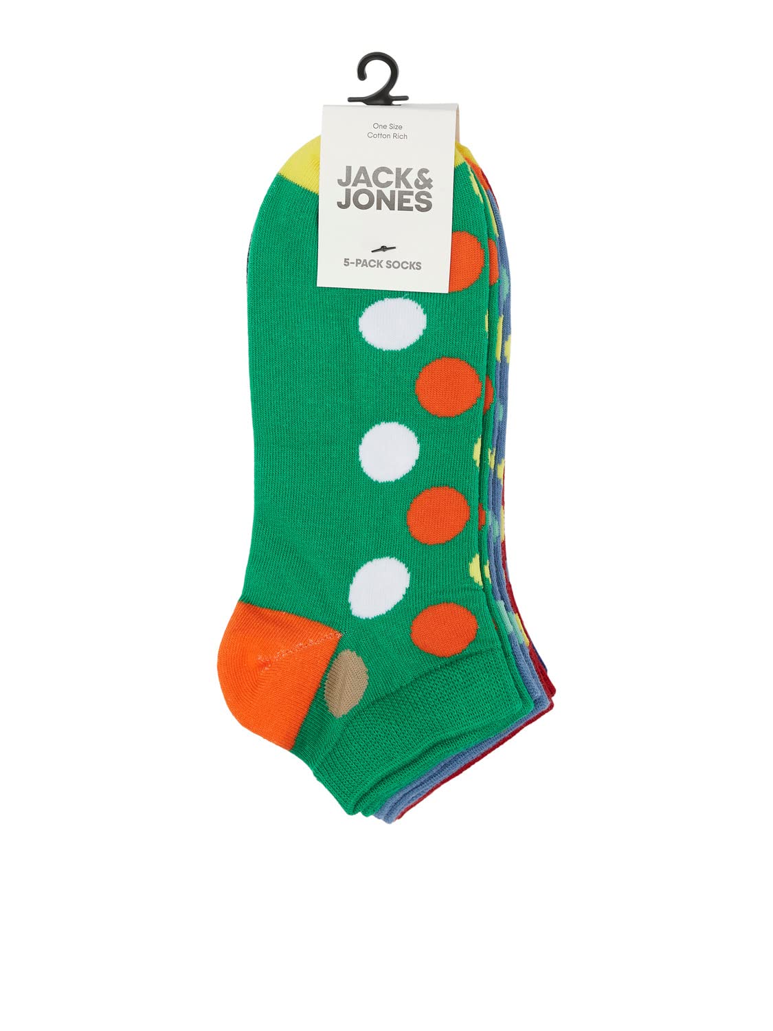 Jack & Jones Mężczyźni Jaccaifin Skarpety, Wielokolorowy, 5 Par