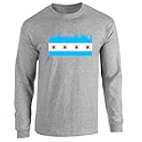 Pop Threads Chicago City Flag Skyline Retro Vintage Baby Toddler Kids Girl Boy T-Shirt