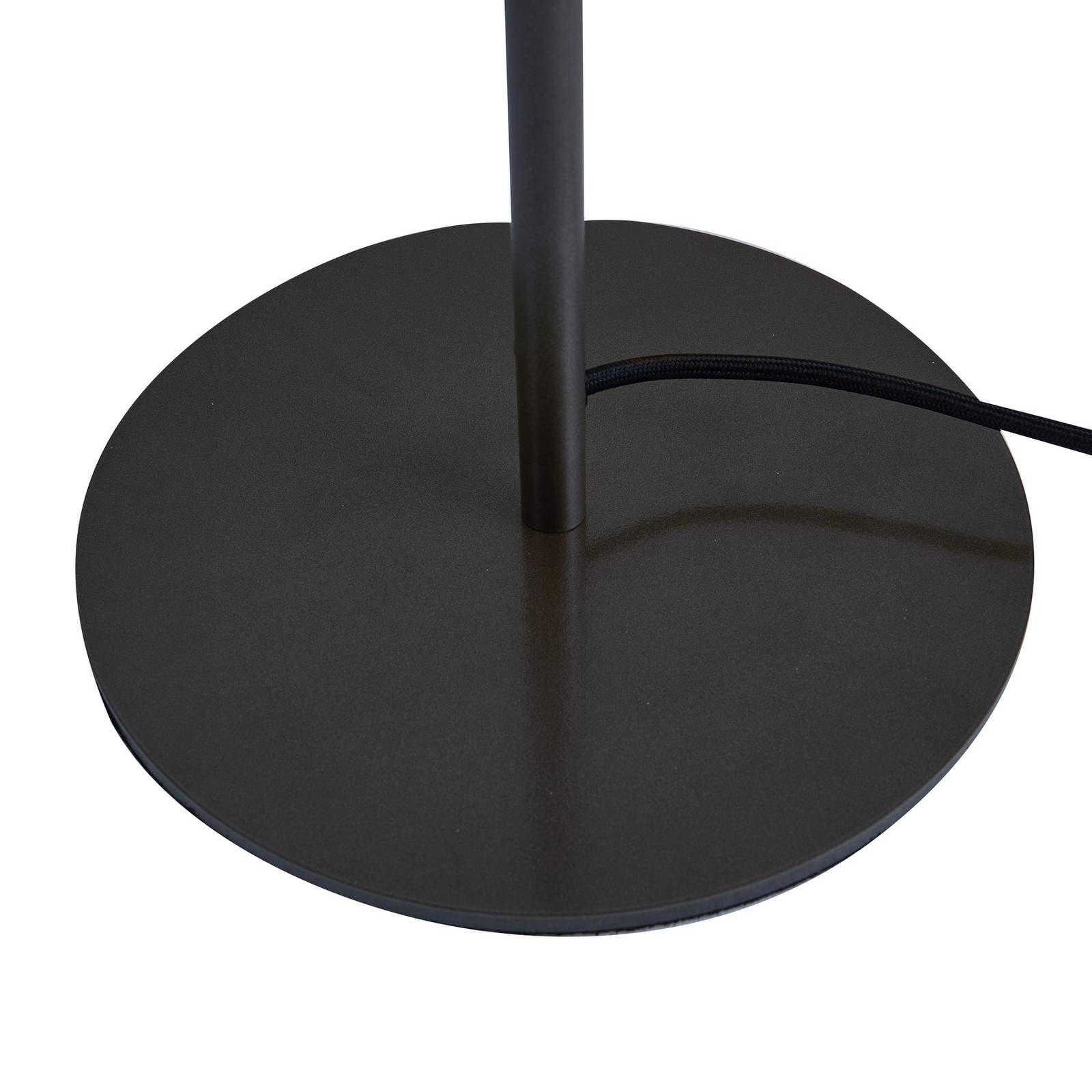 Lucande flexo en gris oscuro, lámpara de mesa | lámpara de escritorio, e27, 2 bombillas, moderno para sala de estar, salón, dormitorio