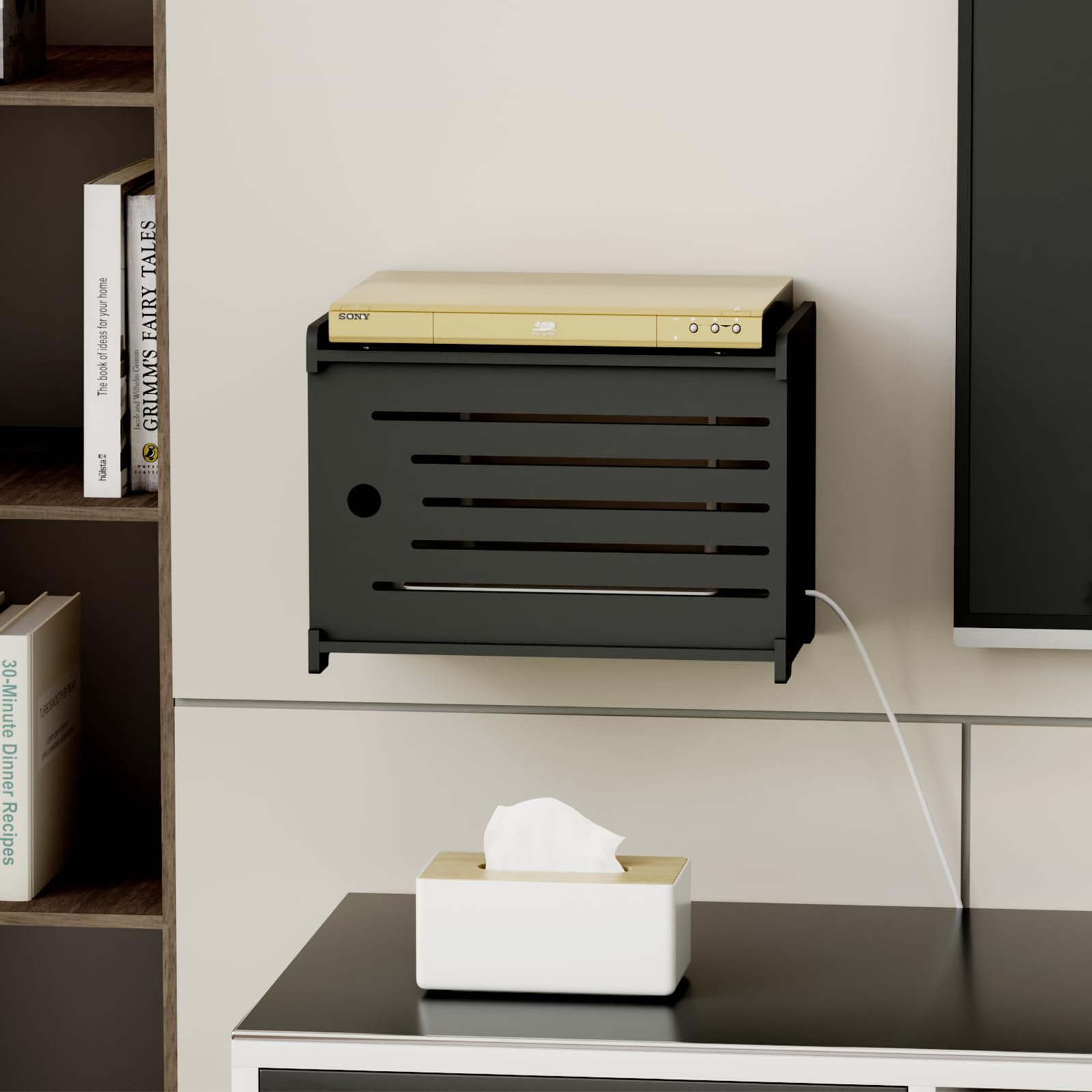 Router Verstecken, Router-Aufbewahrungsbox, Router-Versteck, Routerkasten, Wandboxen, WLAN-Regal, WLAN-Schrank, Router verstecken, WLAN-Box, Router Verstecken, Einfache Installation