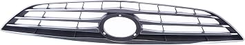 Replacement Parts Front Grille Grill Assembly With Chrome Shell Molding With Gray Insert Compatible With Toyota Camry 2000 2001
