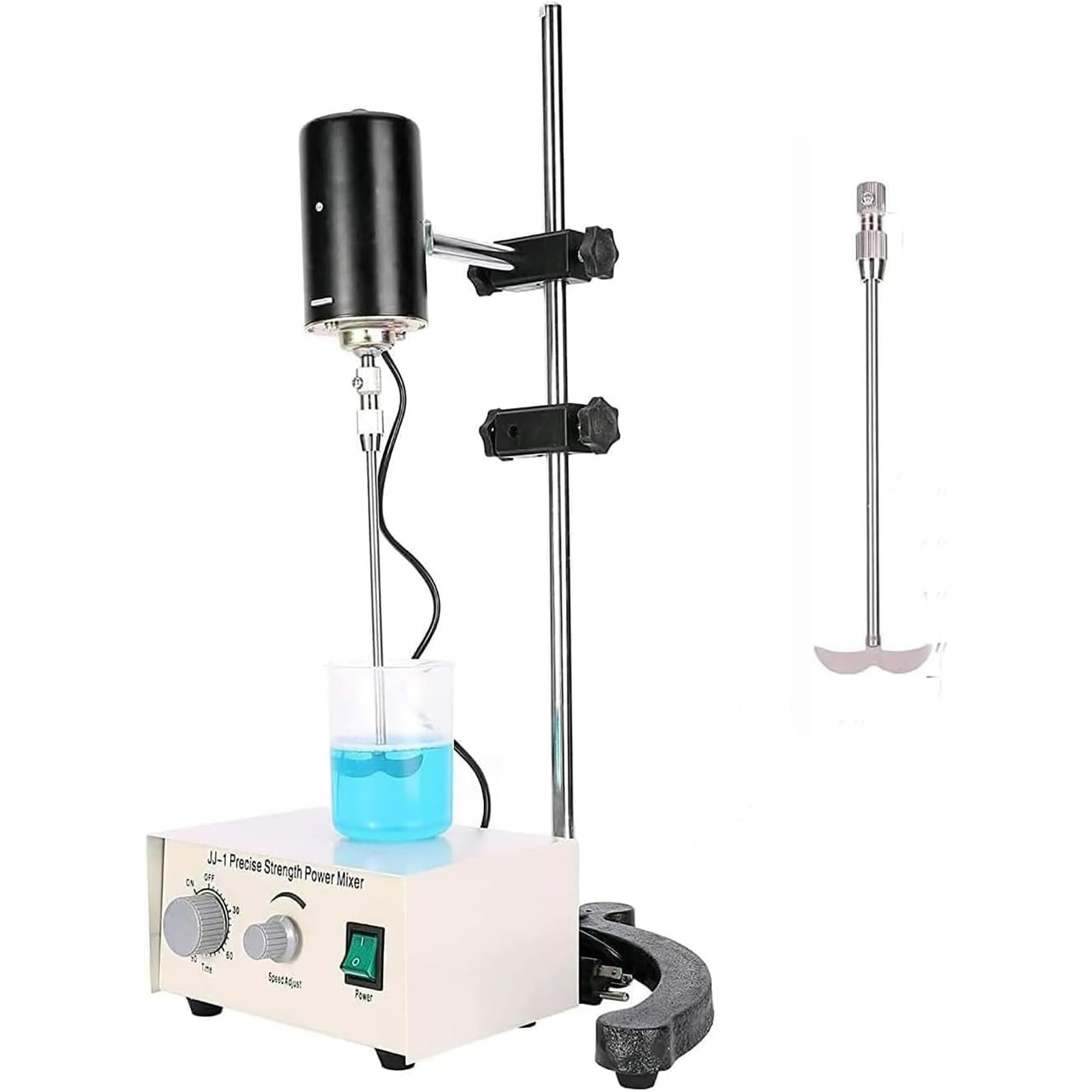IMOSEI 100W Lab Stirrer?Electric Mixer Laboratory, 0-120min Timer? Rotating Speed 10-3000 RPM? Height Adjustable, for Lab Industry