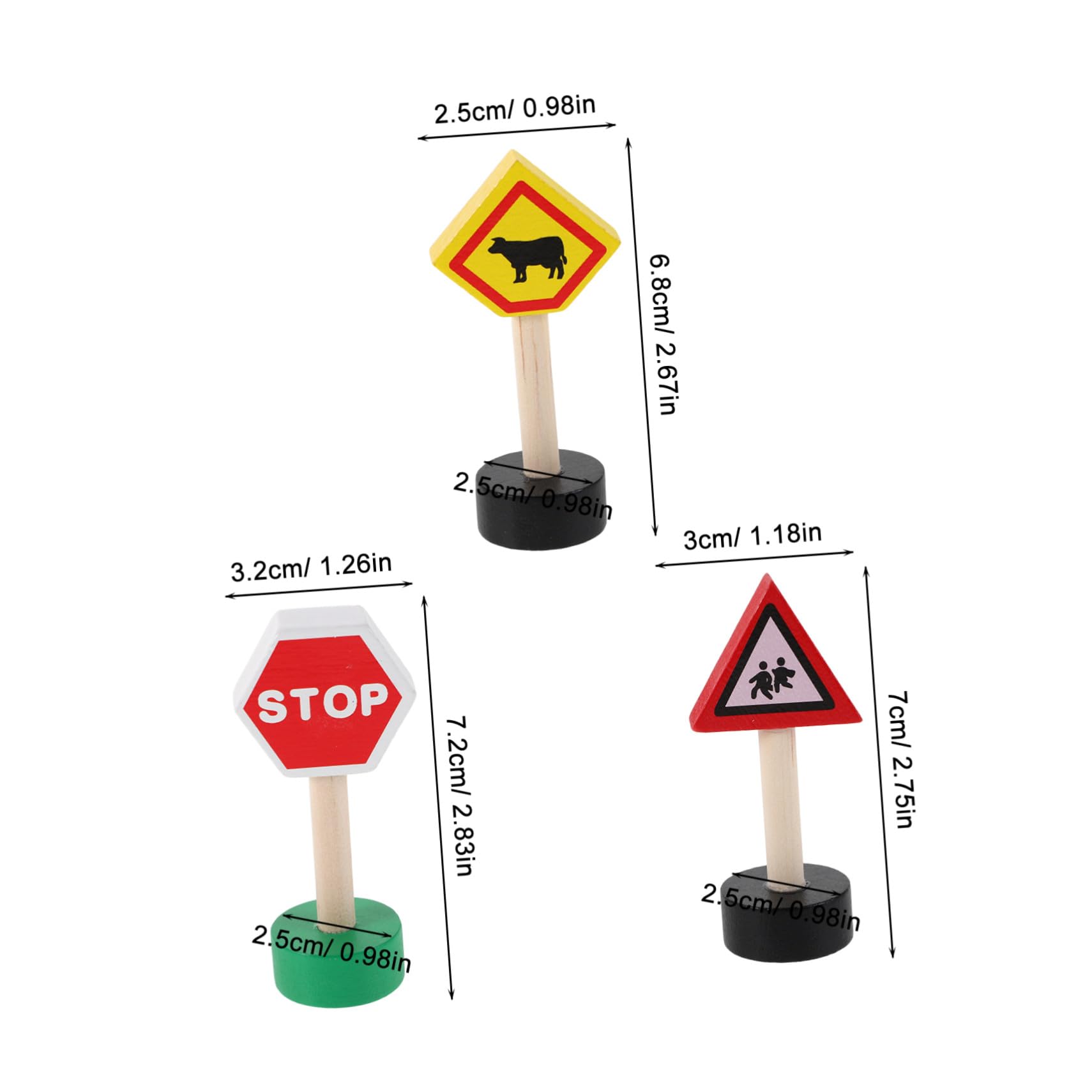 Ensemble de Jeu Panneau Signalisation Garçon et Filles en Bois 16pcs, Jouet Éducatif Coloré et Créatif pour Apprentissage Interactif Sécurisé à Domicile Classe