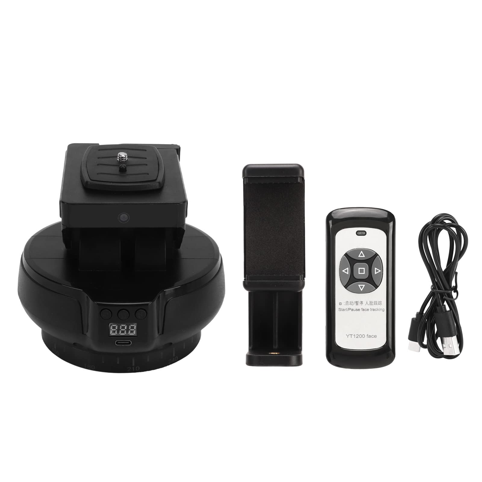 CHICIRIS Estabilizador de Cabeza de Trípode Eléctrico con Rotación de 360 ​​Grados y Seguimiento Facial para Smartphones y Cámaras en Material ABS