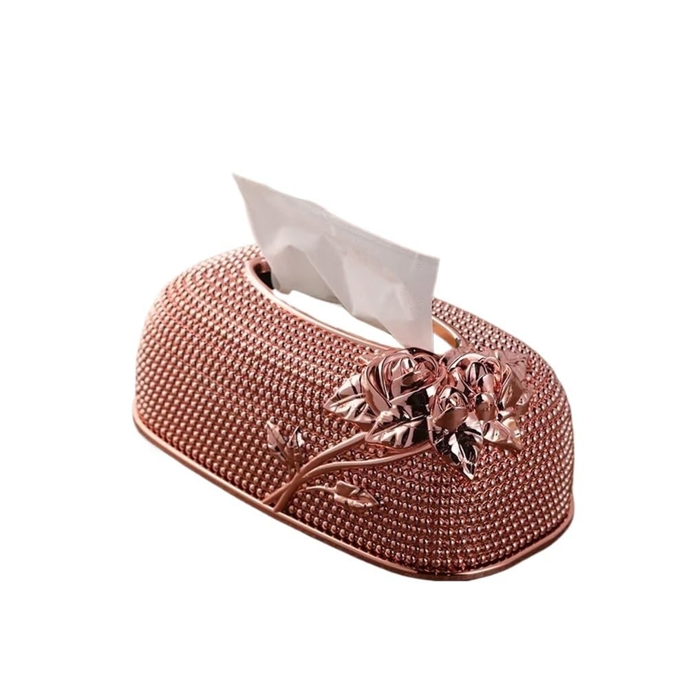 Aimanqi Red Creative Desktop Kitchen Pumping Tray European Acrylic Tissue Box Fashion Ktv Hotel Tissue Box Bar Napkin Box Tissue Boxes(Red)