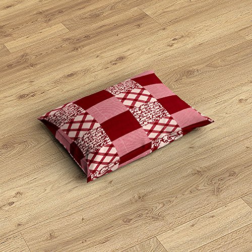Image of EIN SOF Bedsheet for Double Bed - 90x100 inches Full Size Cotton Bedsheets, Soft Bed Sheet with 2 Pillow Covers Bedding Set Combo - Red Boxes