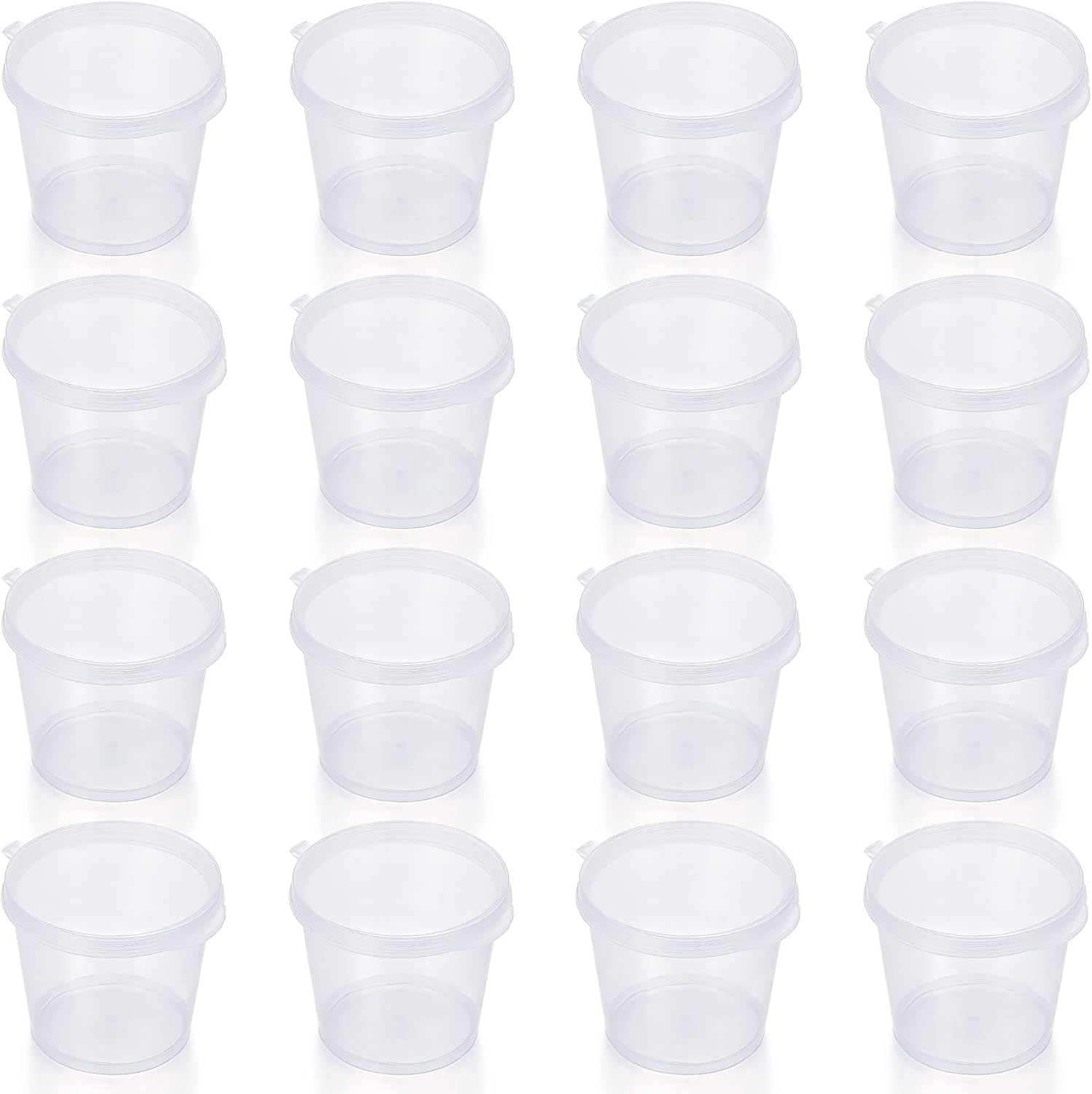 [100 Sets 1 1/2 oz.] Plastic Disposable Portion Cups with