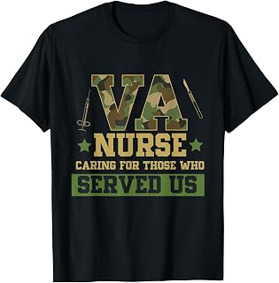 VA Nurse Veterans Day Family Patriotic Nursing Scrub T-Shirt