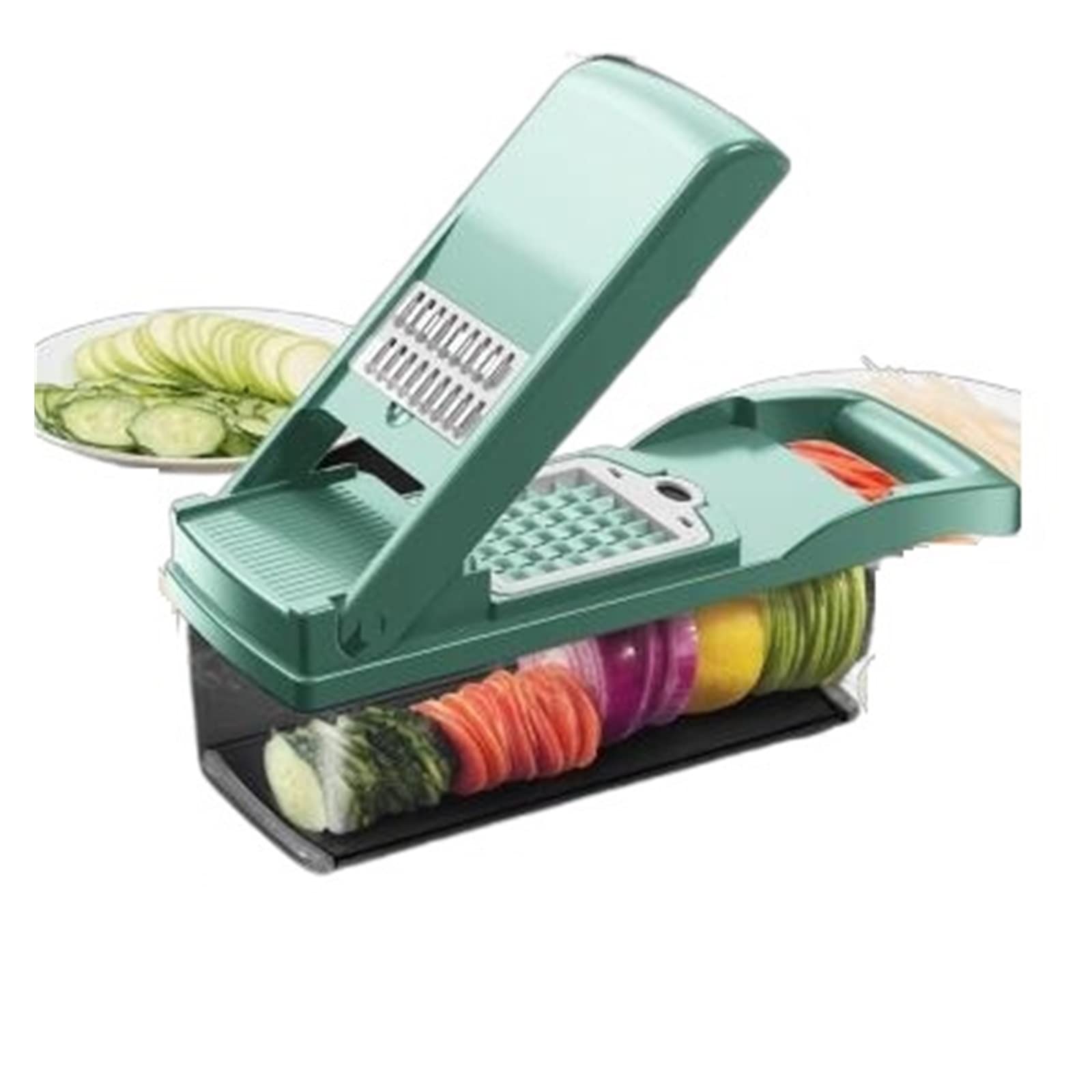Coupe-légumes hachoir 11 en 1 avec râpe et éplucheur de pommes de terre