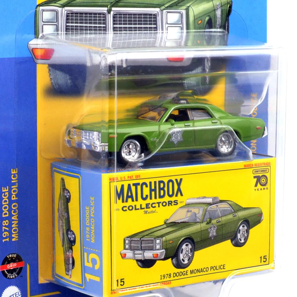 Matchbox 1:64 Scale Collectors Super Fast Case - 1978 Dodge Monaco Police - Image 2