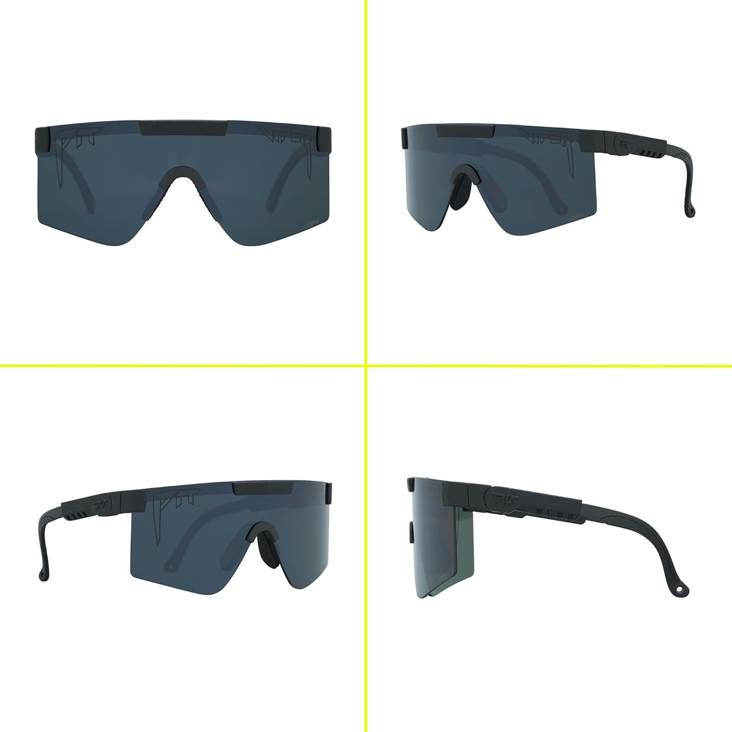 Pit Viper Sunglasses I The Original 2.0 I 100% UV Lens, Indestructible Frame I Turbo Adjustable I Micro Fiber Bag & Straps