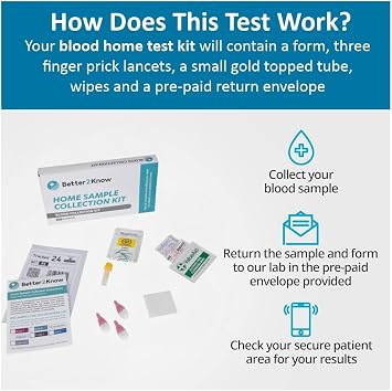 Testosterone Level Home Monitoring Kit by Better2Know. Easy to use Finger Prick Blood Test for Males and Females. Accurate and Fast Results Through UKAS accredited UK lab.
