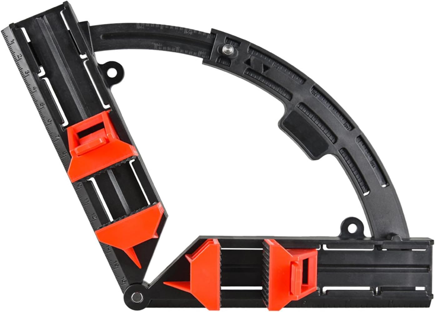 Clip Adjustable 90° Angle Clamp Inch & Metric Scale Corner Wooden Picture Frame Carpentry Clamps