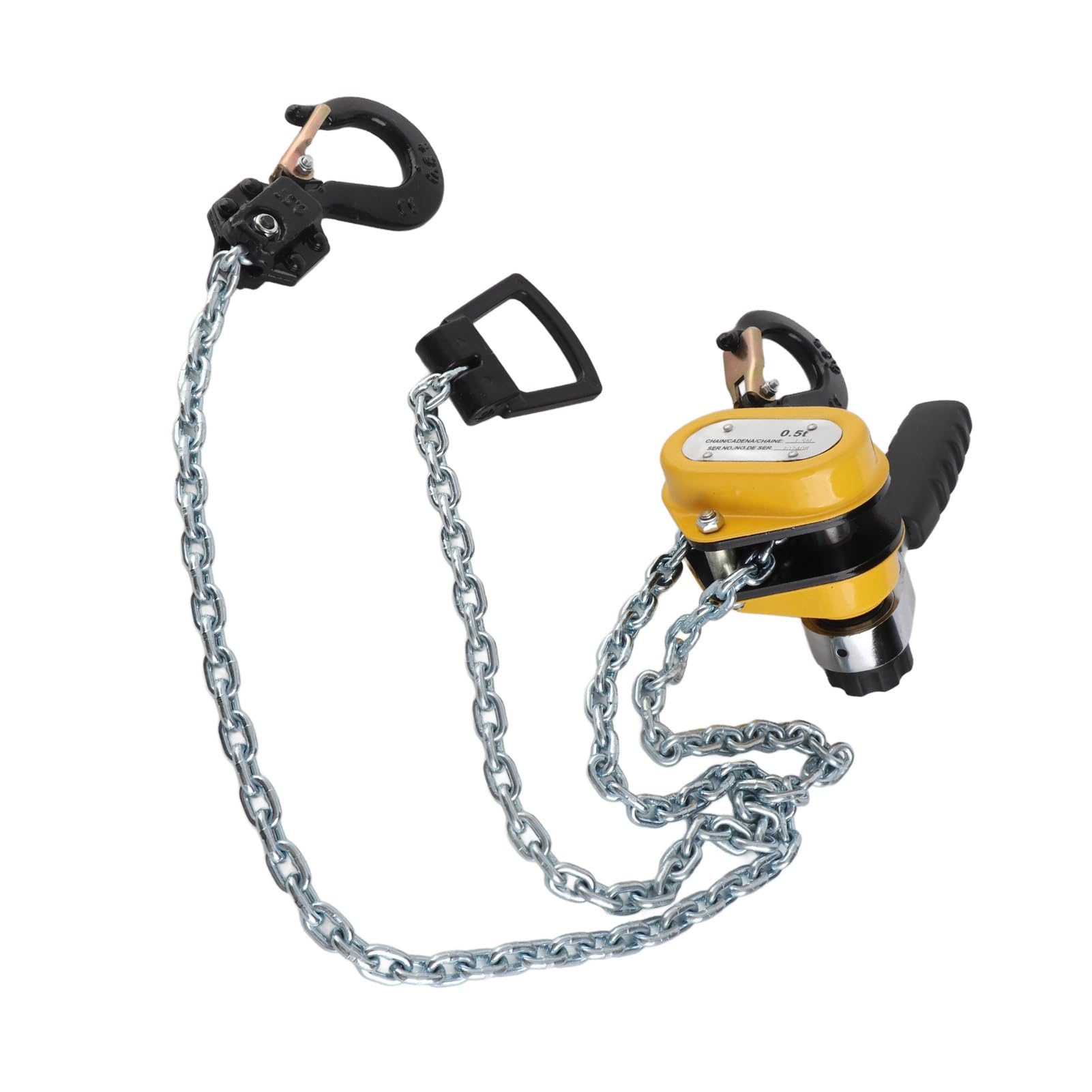 Naroote Mini-Hebelzug aus Stahl mit 500 Kg Tragkraft und 1,5 Meter Langer Kette für Tragbares Heben, Ideal für Werkstätten, Fabriken und Garagen – Verschleißfestes, Langlebiges Material
