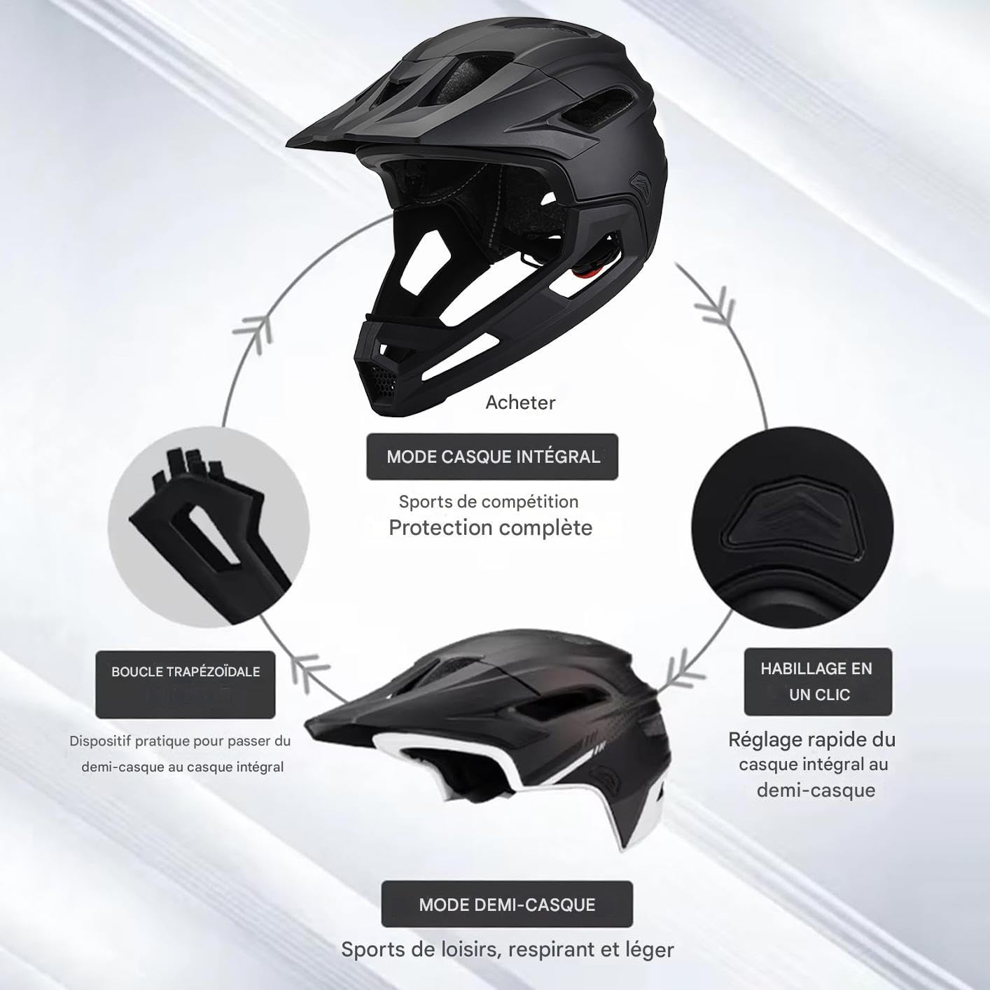 Casques pour Hommes Et Femmes Réglable Multi-Sport