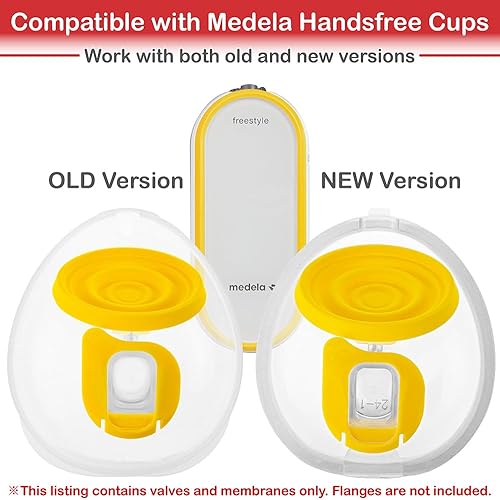 Miniatura 2 de Nenesupply Válvulas manos libres y membranas compatibles con Medela Handsfree Collection Cups Freestyle Manos Libres Extractor de leche portátil.