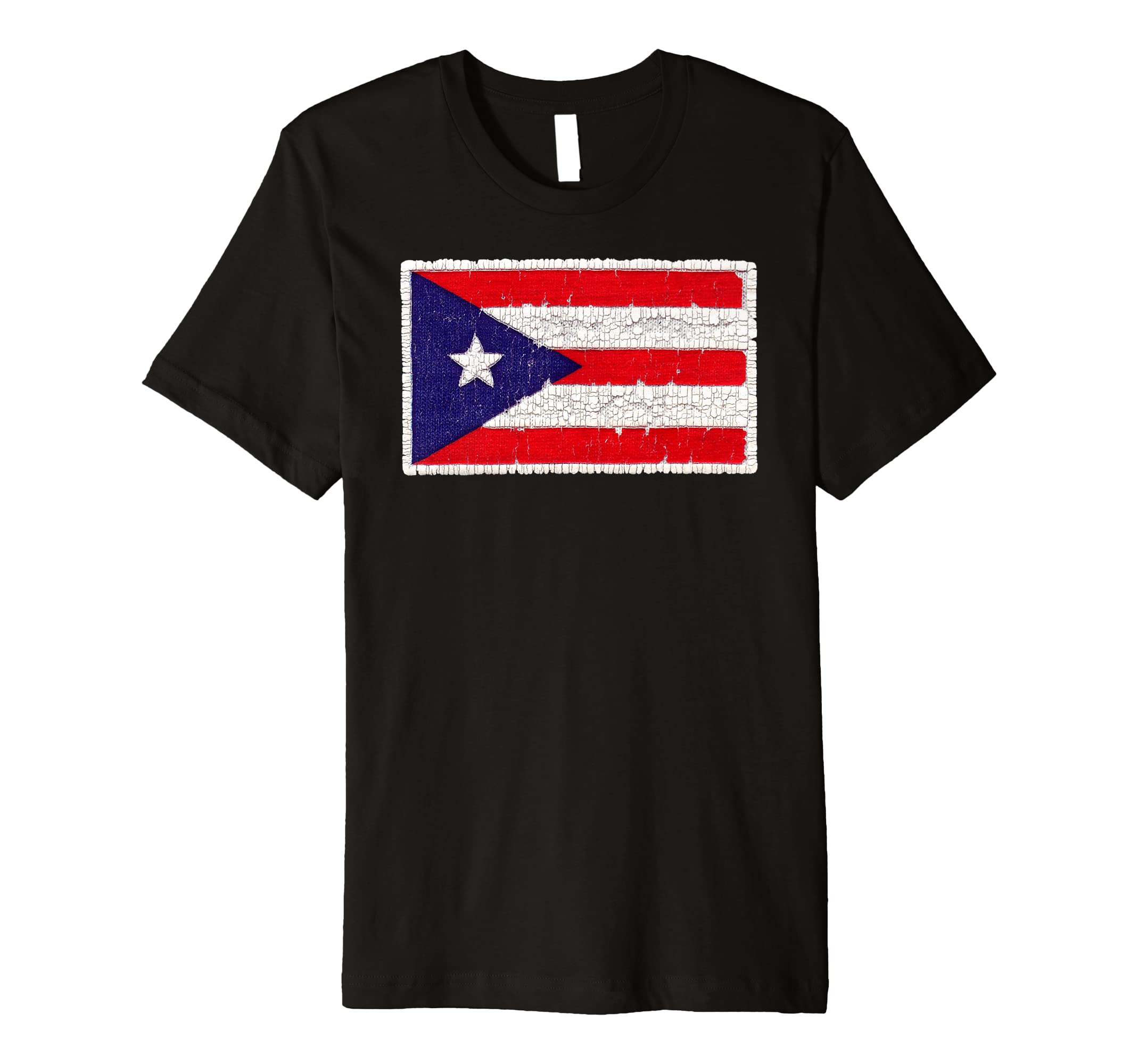 Puerto Rican Flag of Puerto Rico with worn distressed vlook Premium T-Shirt