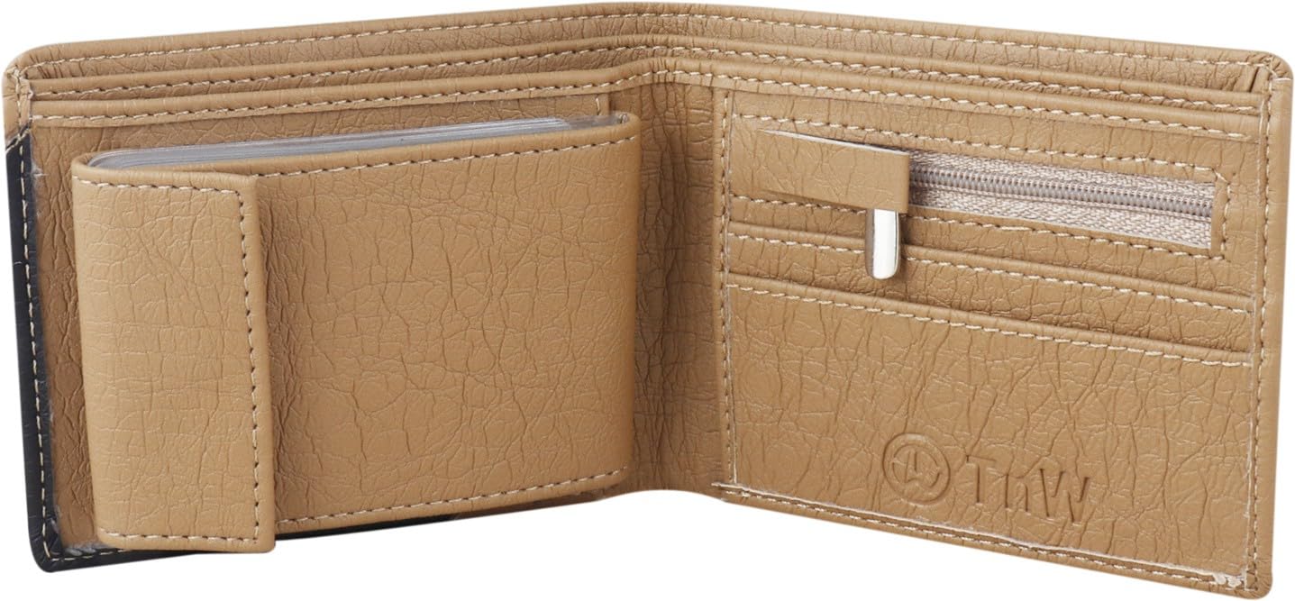 Men Beige Artificial Leather Wallet (11 Card Slots) (TnW-Beige-Album-X_1)-picture-12