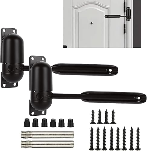 Miniatura 9 de 2 piezas de cierrapuertas automático bisagra de resorte pequeño cierrapuertas de 3-12 pulgadas Bisagra de puerta de cierre automático de seguridad