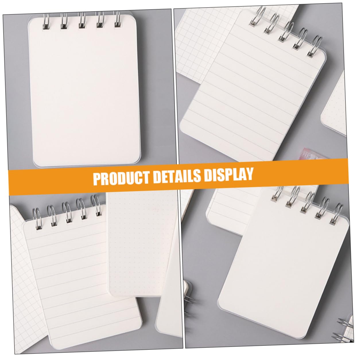 5 Ensembles Mini Cahier Travelers Notebook Cahier De Note Pocket Notebook Cahier Spirale Carnet De Notes Blocs-notes De Bureau Petit Bloc-notes À Bobine Le Fer Blanche 4 Pièces * 5