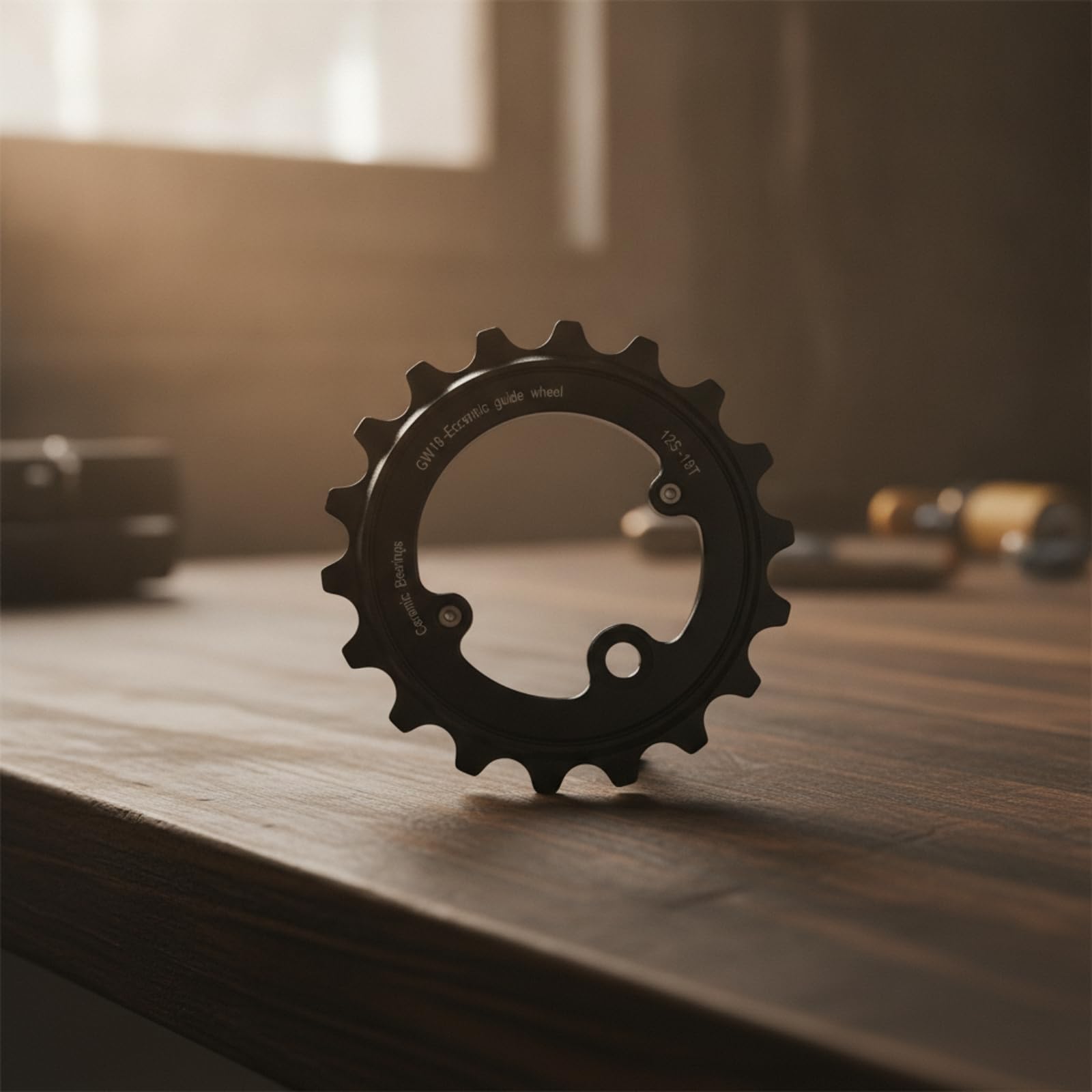Rueda de Desviador de Bicicleta Polea Roldana Guía Tensor con Rodadura Suave y Menor Resistencia Diseño Hueco para Alineación Aleación de Aluminio