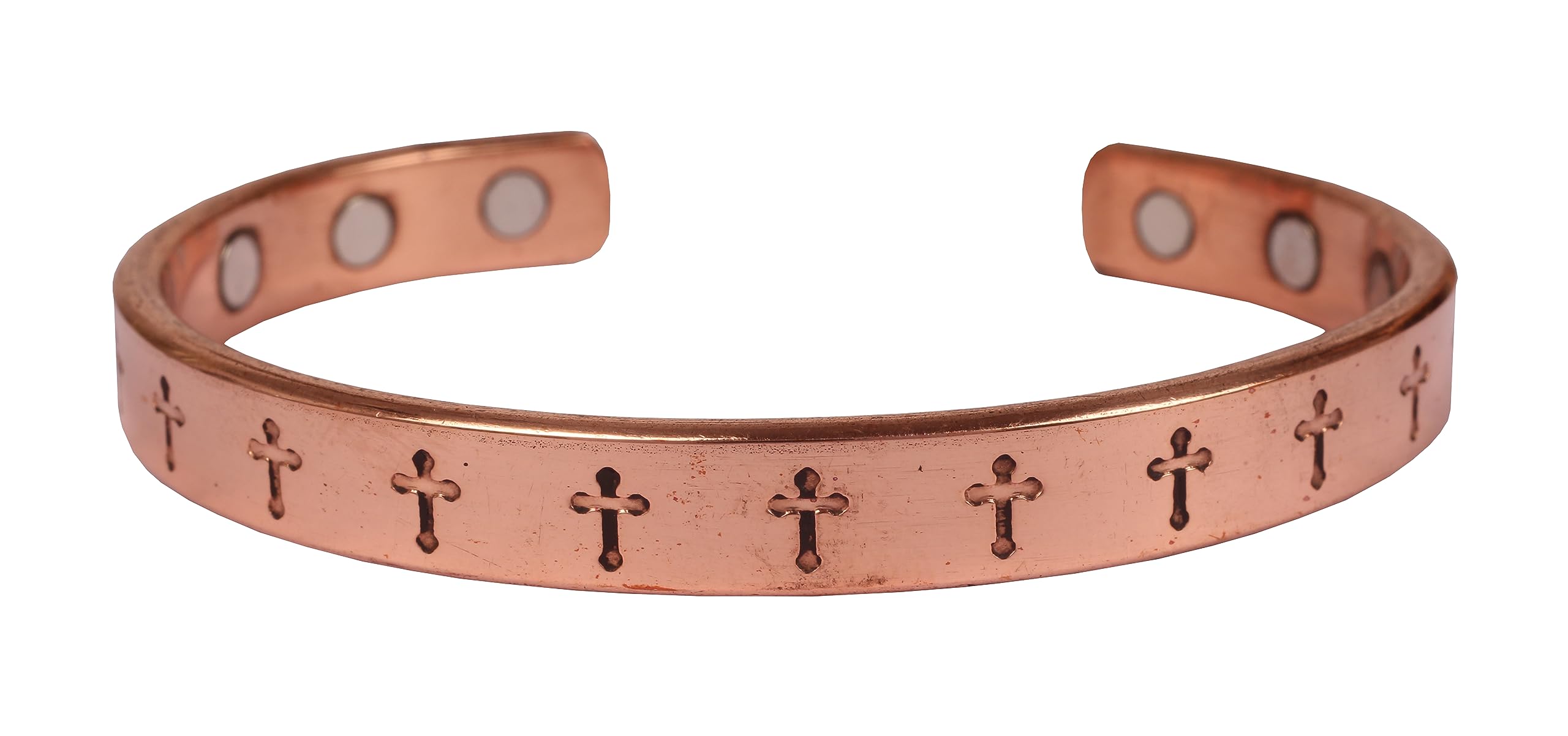 Copper Bracelet Tibetan Style. Hand Forged with Solid and High Gauge Copper for Women Men. Christian Spiritual Message