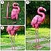 OAGluminix Pink Yard Flamingos for Outside, Outdoor Metal Flamingo Sculptures Decor for Garden Yard Lawn, Flamingo Decor Statue Gifts for Women Mom Grandma