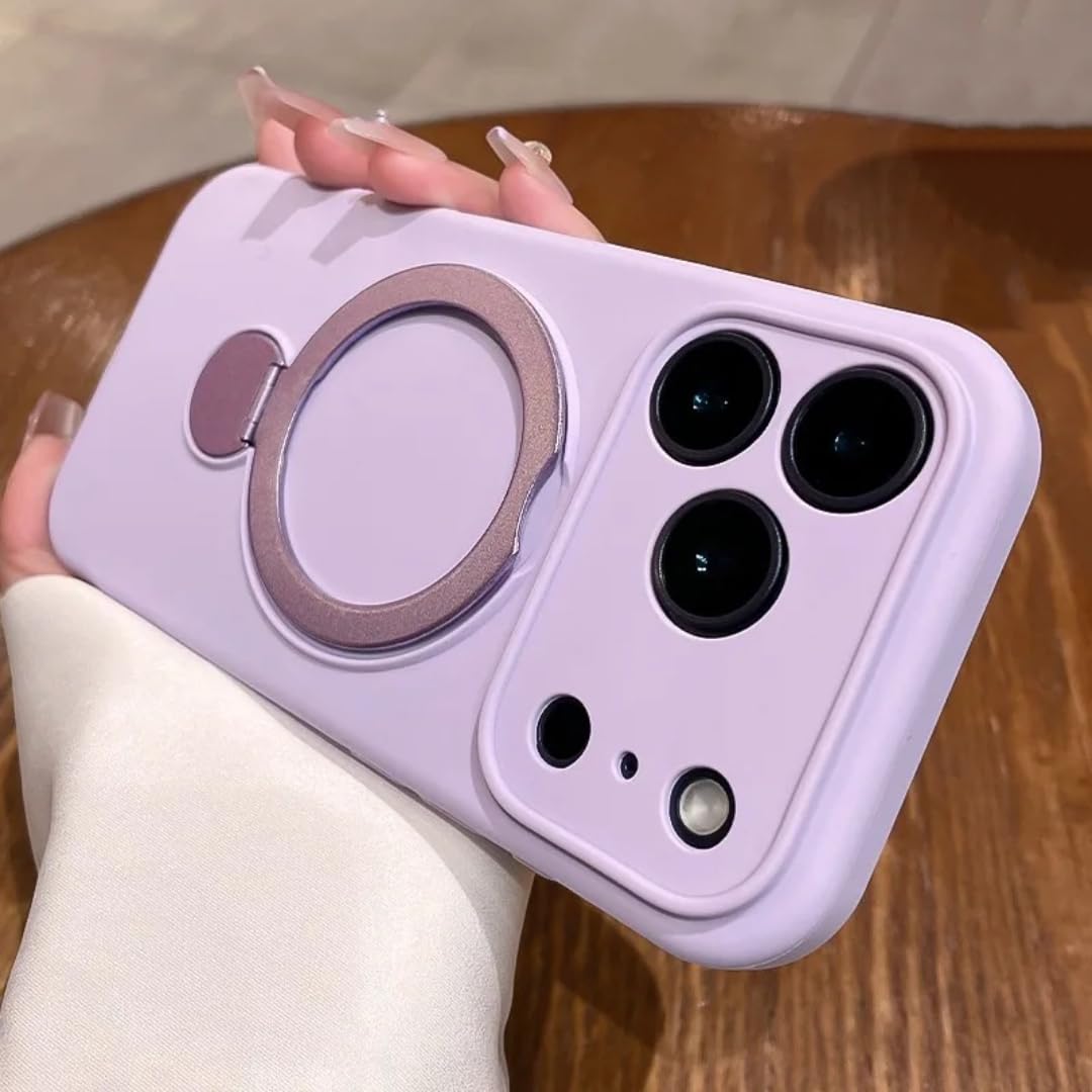 Protection silicone iPhone 16 violette support pliable antichoc - 8