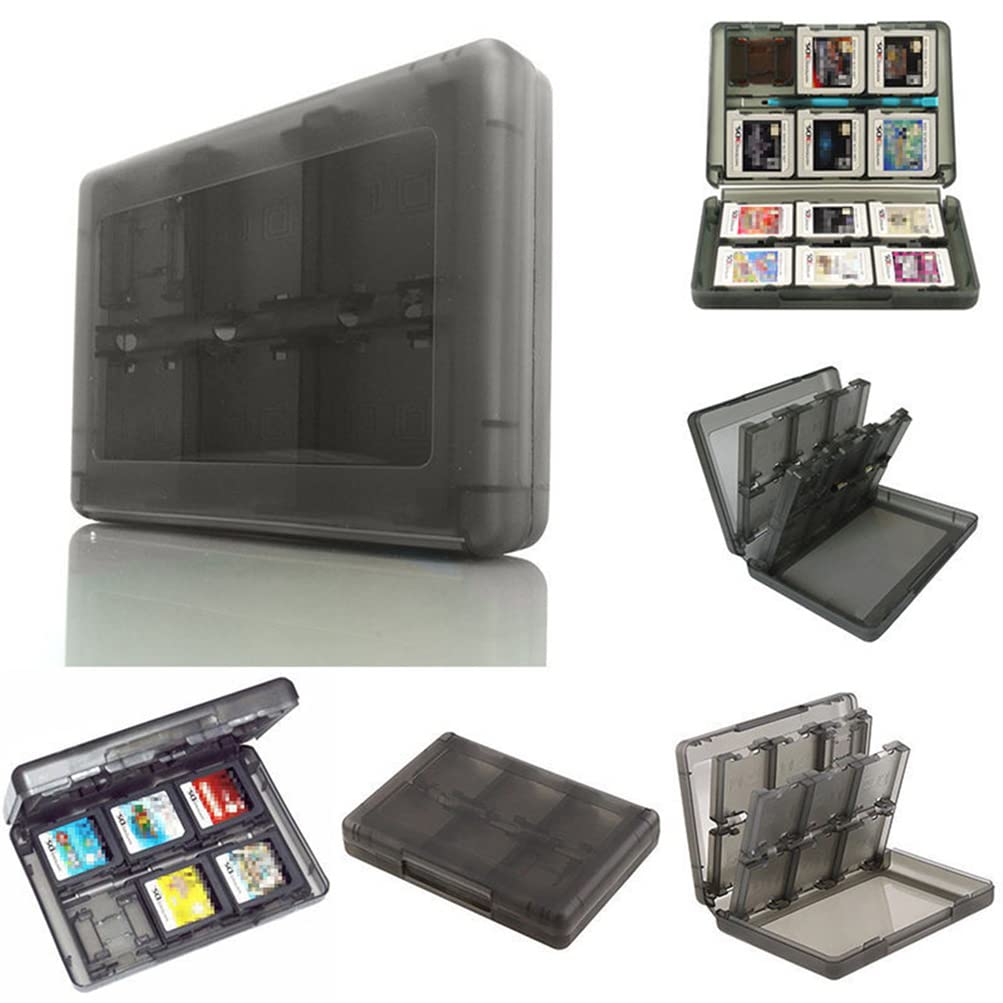 28 en 1 Funda para tarjetas de videojuegos Porta cartuchos Lite Compatible con 3DS / 3DS / DSi/DSi XL/DSi LL/DS/DS (negro)