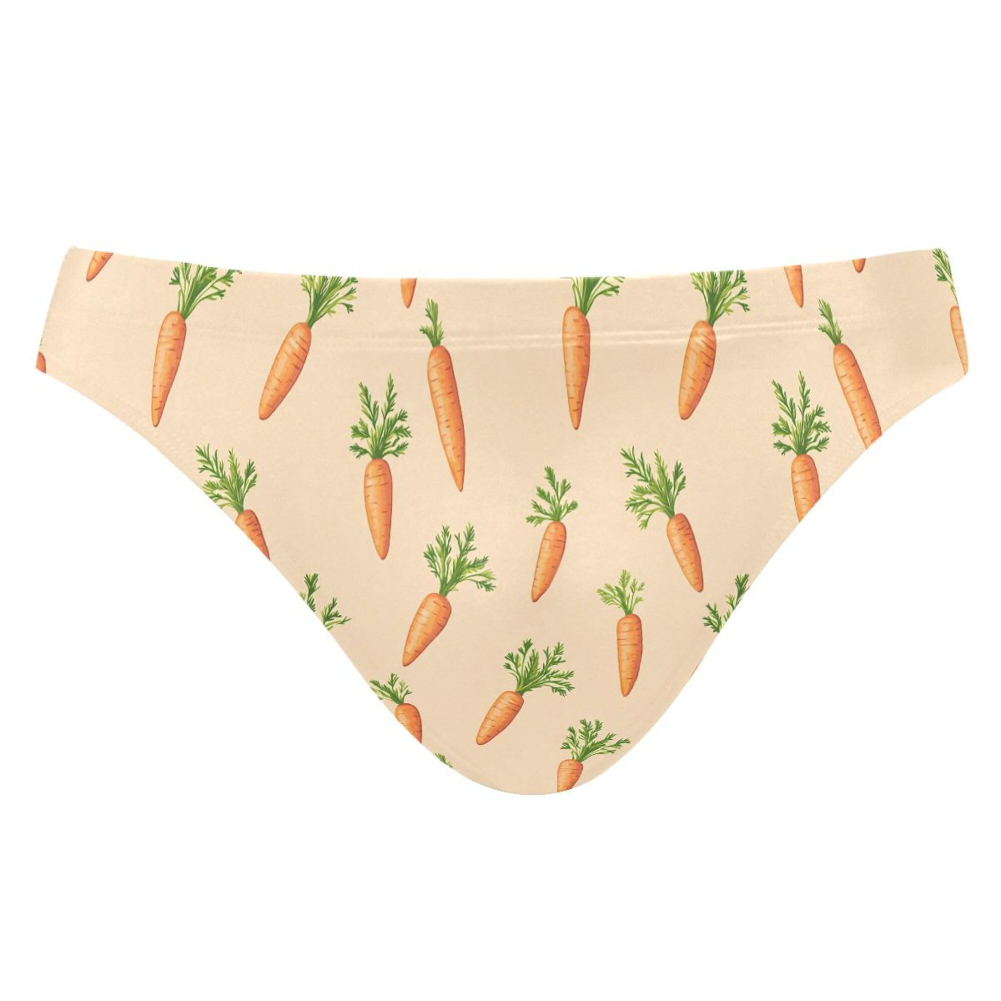 Carrot Vegetables Swim Briefs for Men Swimsuit Bikini Swimwear XXXL B0404795