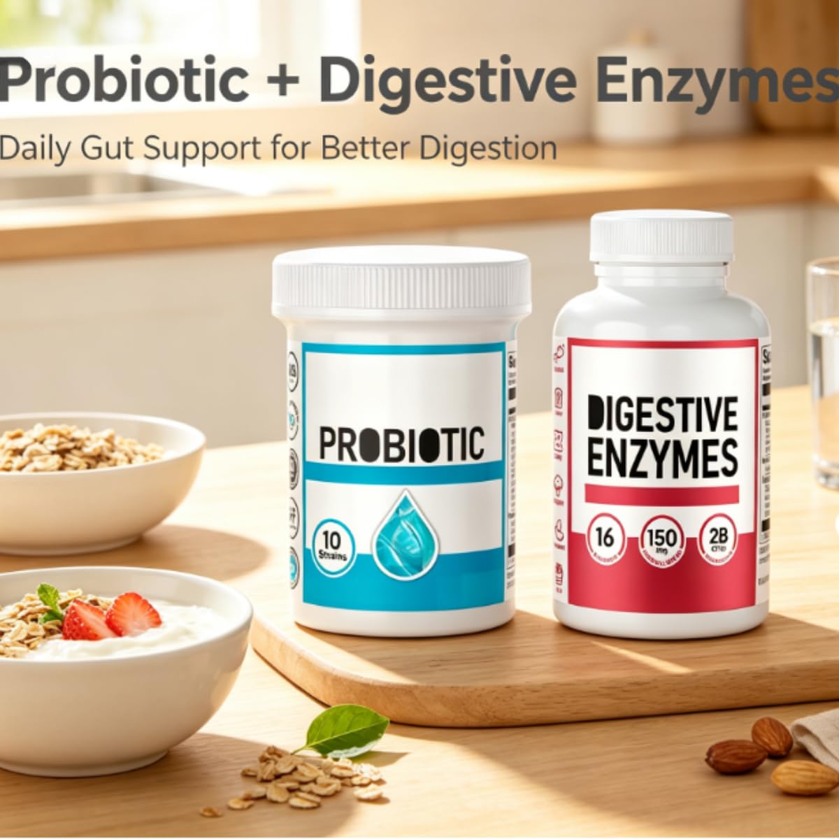 Probiotika + Verdauungsenzyme: Für eine gesunde Verdauung