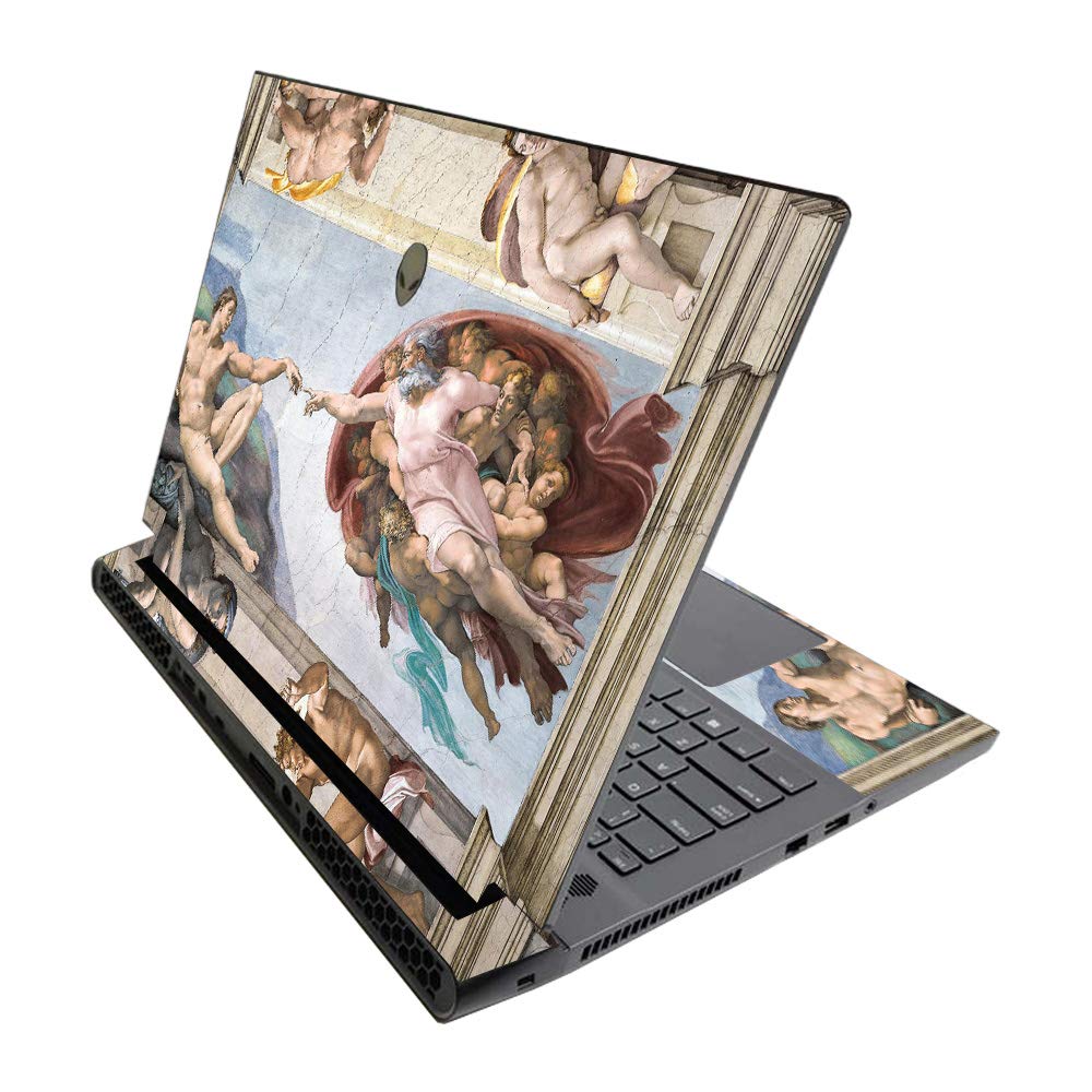 MightySkins Skin for Alienware M17 R3 (2020) & M17 R4 (2021) - Creation of Adam | Protective Viny wrap | Easy to Apply and Change Style | Made in The USA