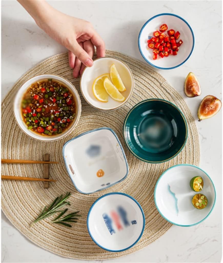 Koi Carp Japanese Ceramic Bowl Rice Dessert Tableware Snack Side Dish Hot Pot Seasoning Sauce