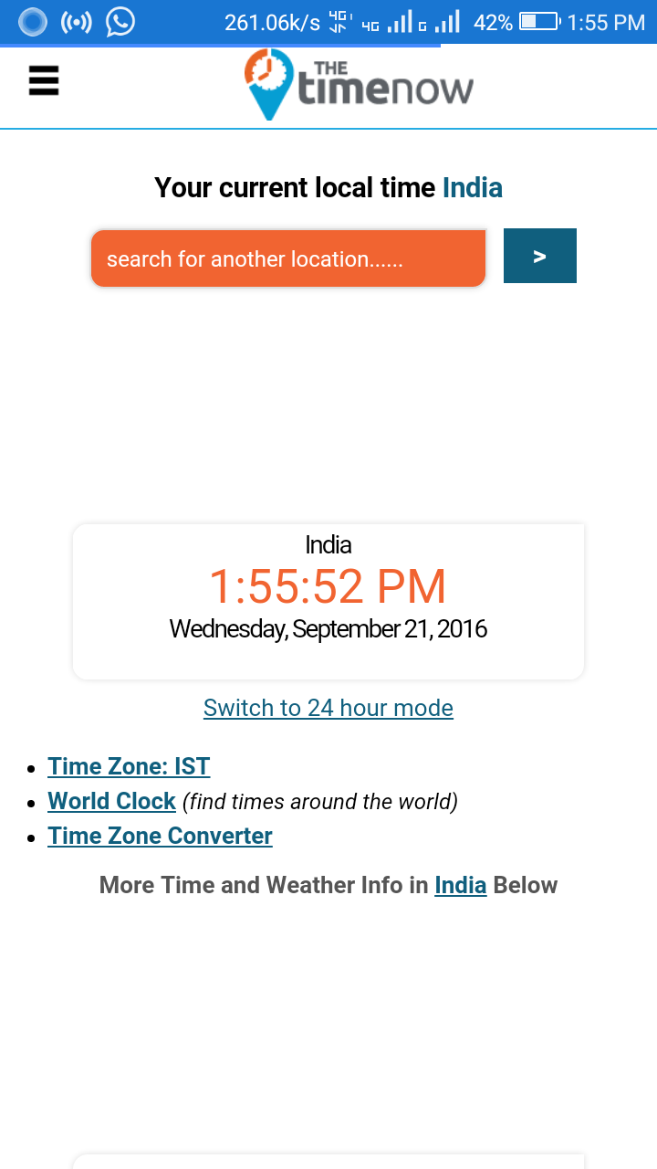 World Time Zone for Android