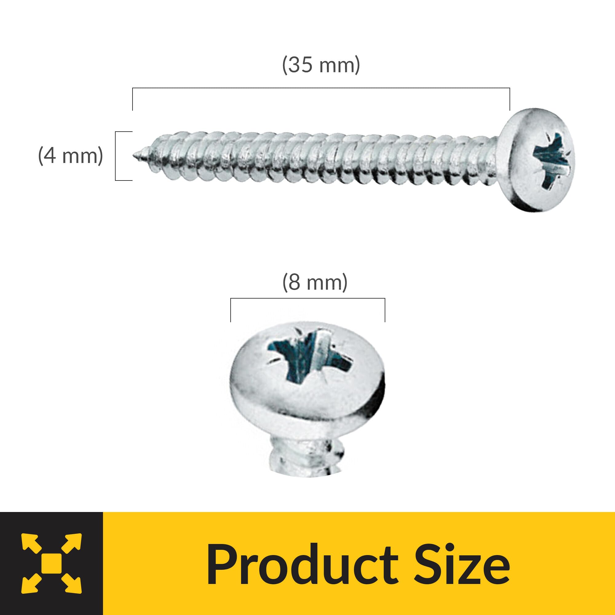 Brixwell SRW31437505 Chipboard Screw,Pan Head Pack of 500