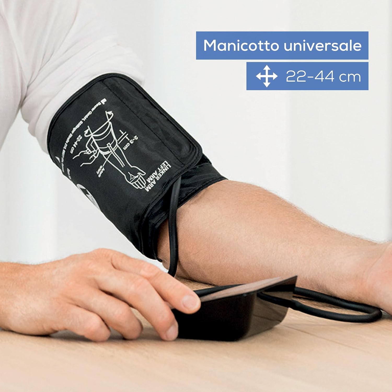 Beurer BM 54 Misuratore Di Pressione Da Braccio, Connessione Bluetooth E Display XL, per circonferenze braccio fino a 44 cm, 2 x 60 posizioni di memoria, Rilevazione aritmia e indicatore di rischio