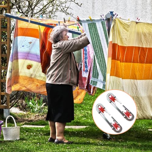 Clothesline Spreader 2Pcs Aluminium Heavy Duty Outdoor Clothes Line Separator Pulley for Long Clothesline and Heavy Loads Pulley, Tightener, Spreader - Image 6