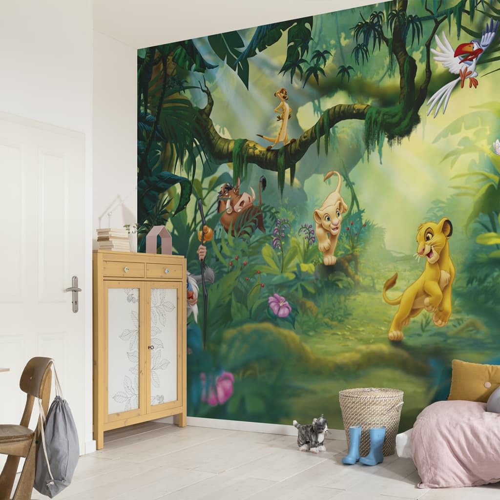 Papier Fototapete - Lion King Jungle - Größe 368 x 254 cm