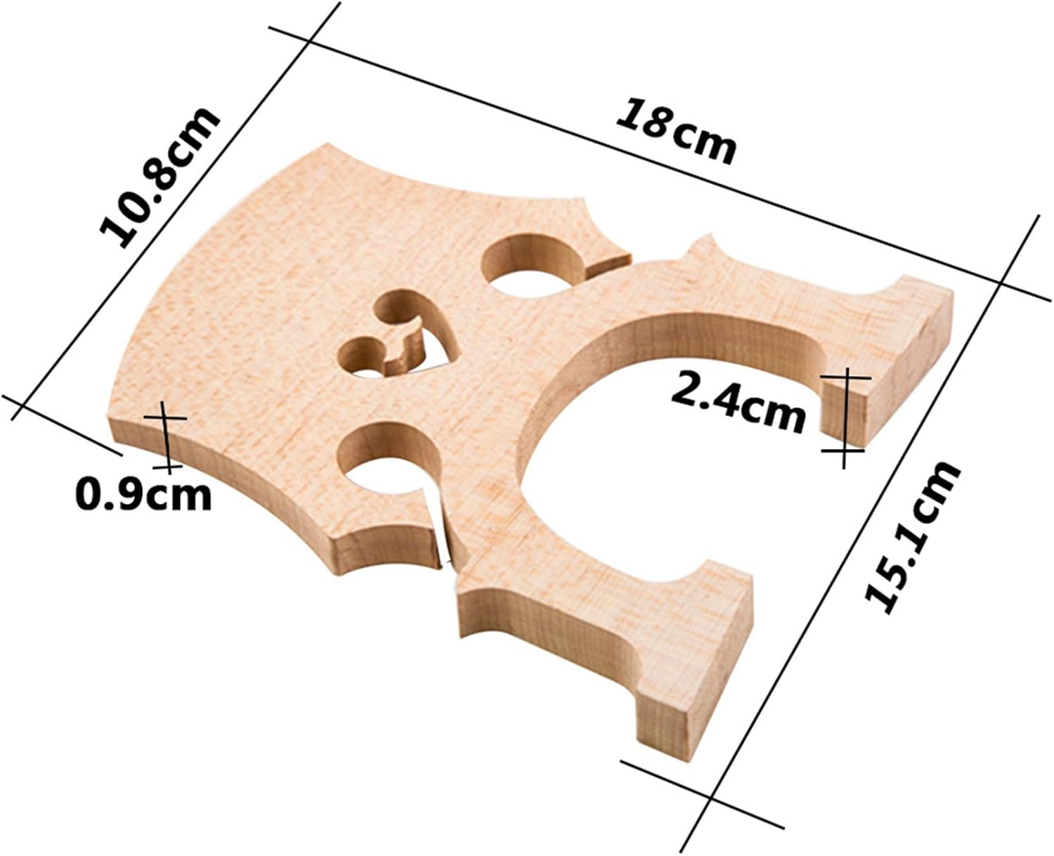 4X 3/4 Regulated Double Bass Bridge Contrabass Bridge Upright Bass Bridge