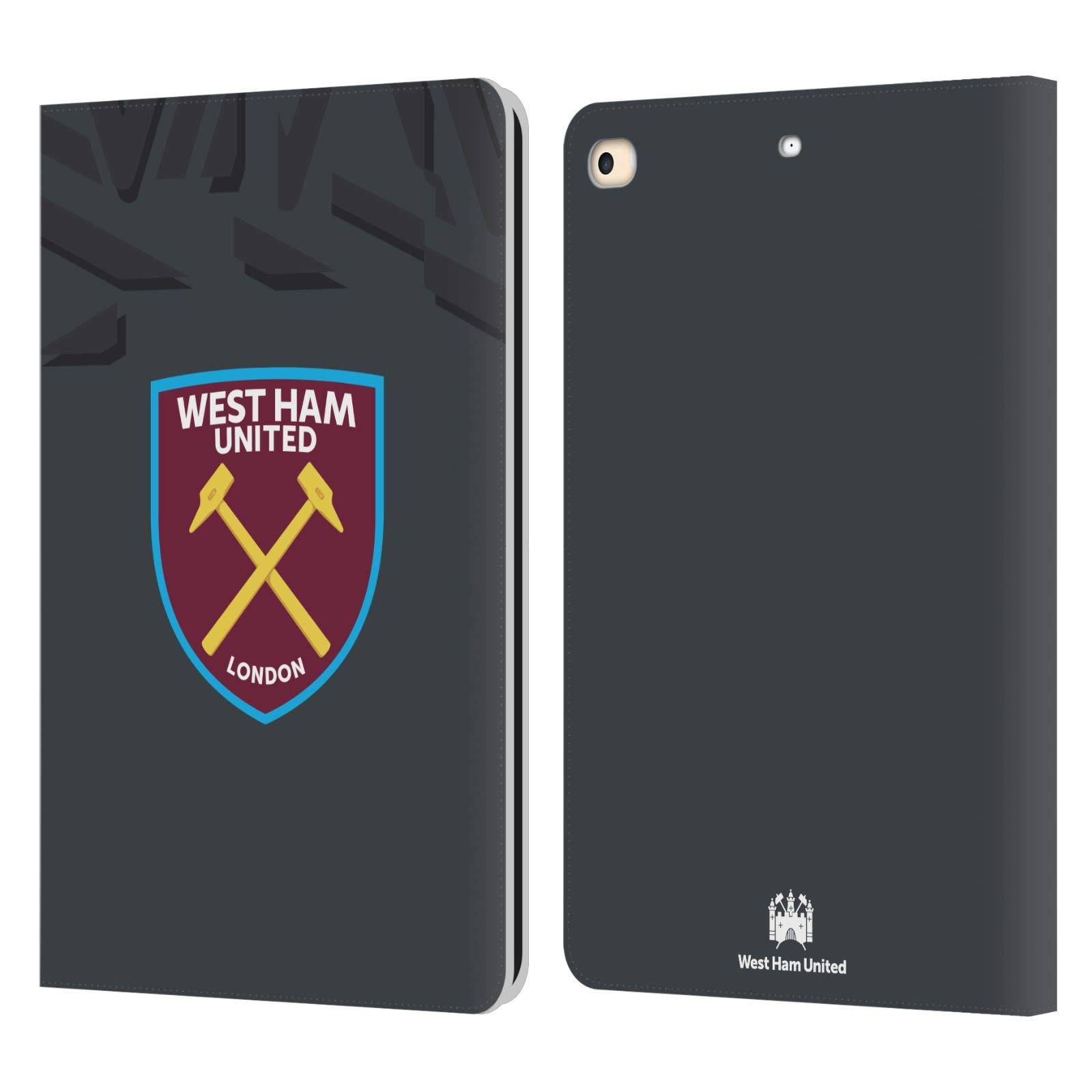 Carcasa West Ham para iPad 9.7 de cuero tipo libro 2017 2018 7