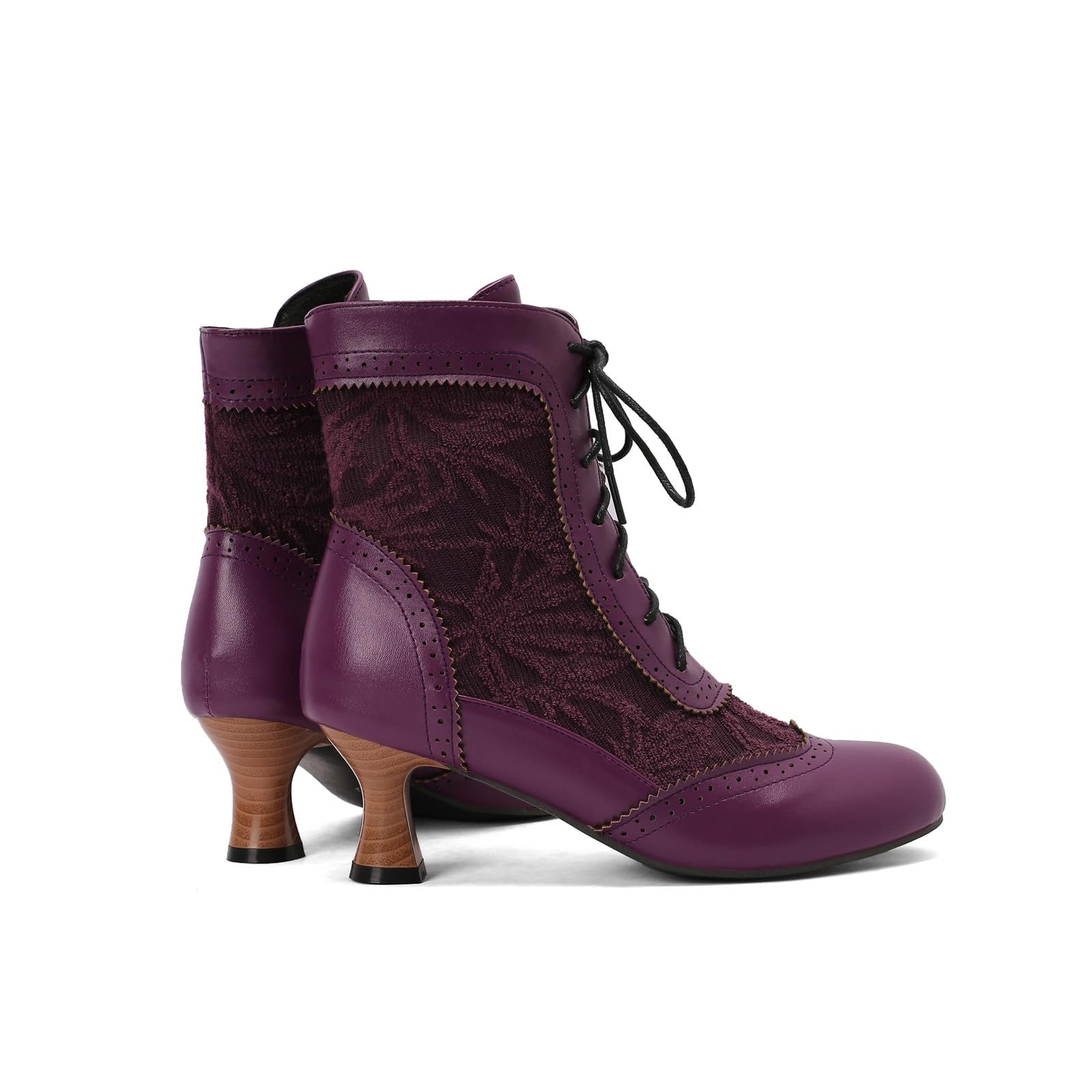 Generisch 2026 Commercio Estero Stivali da donna di grandi dimensioni con lacci Tacco spesso Stivali LACE Western Dog Sport All'aperto Donne