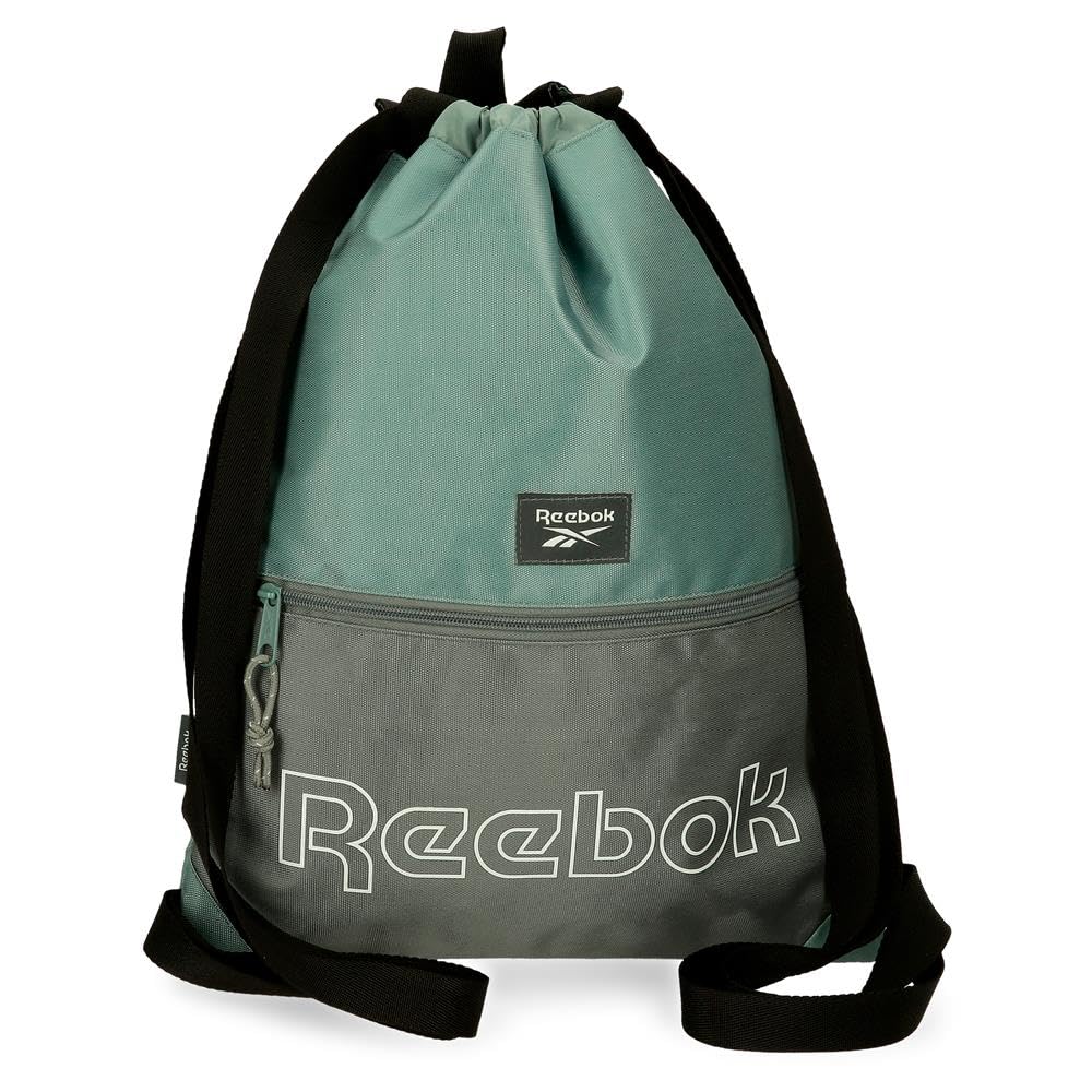 Reebok Arlo Bolso saco Verde 35x46 cms Polyester by Joumma Bags
